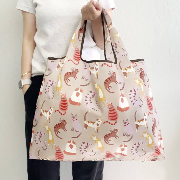 Wrapables.com - Vente Sacs de course/à provisions - Grand sac à provisions réutilisable en nylon écologique Wrapables26