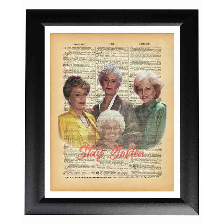 BMS BIZ - Wholesale Poster - Golden Girls Art Dictionary Wall Art Print Poster