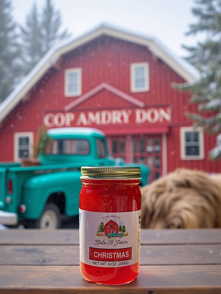 Christmas Jam - 9 oz for wholesale by State 28 Farm