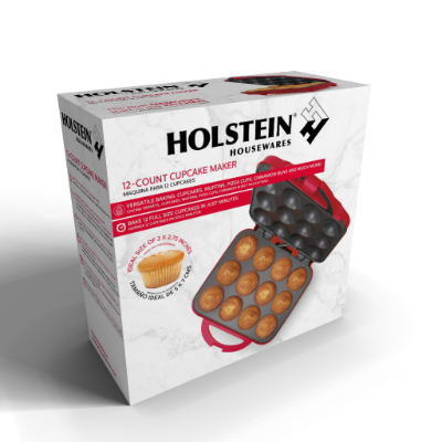 Holstein Housewares - Wholesale Cupcake/Muffin Pan - Holstein Housewares Cupcake Maker 12 Full Size Muffins17