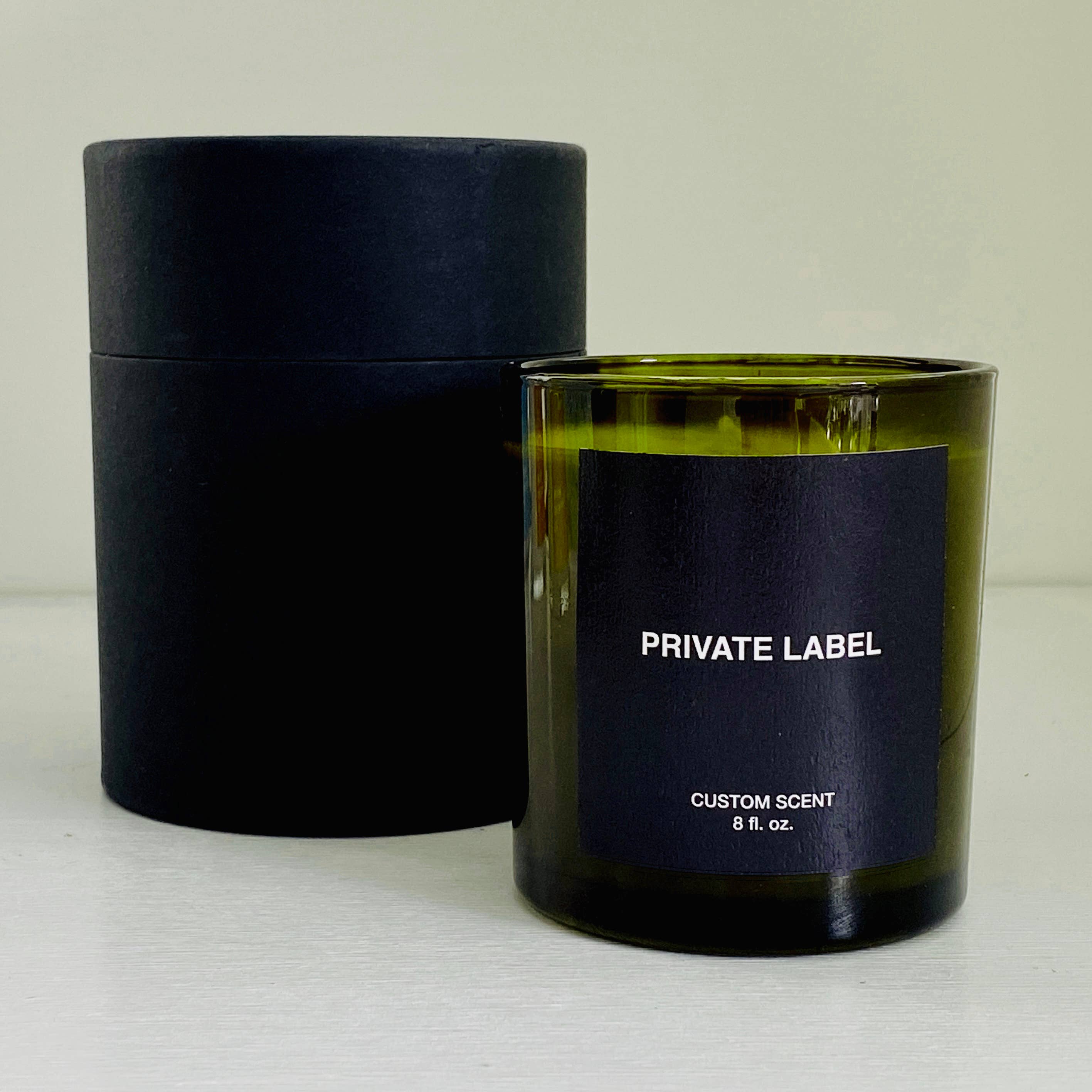Atelier 880 - Wholesale Jar/Filled Candle - Custom Candles Apothecary Green Glass Gift Box Private Label0