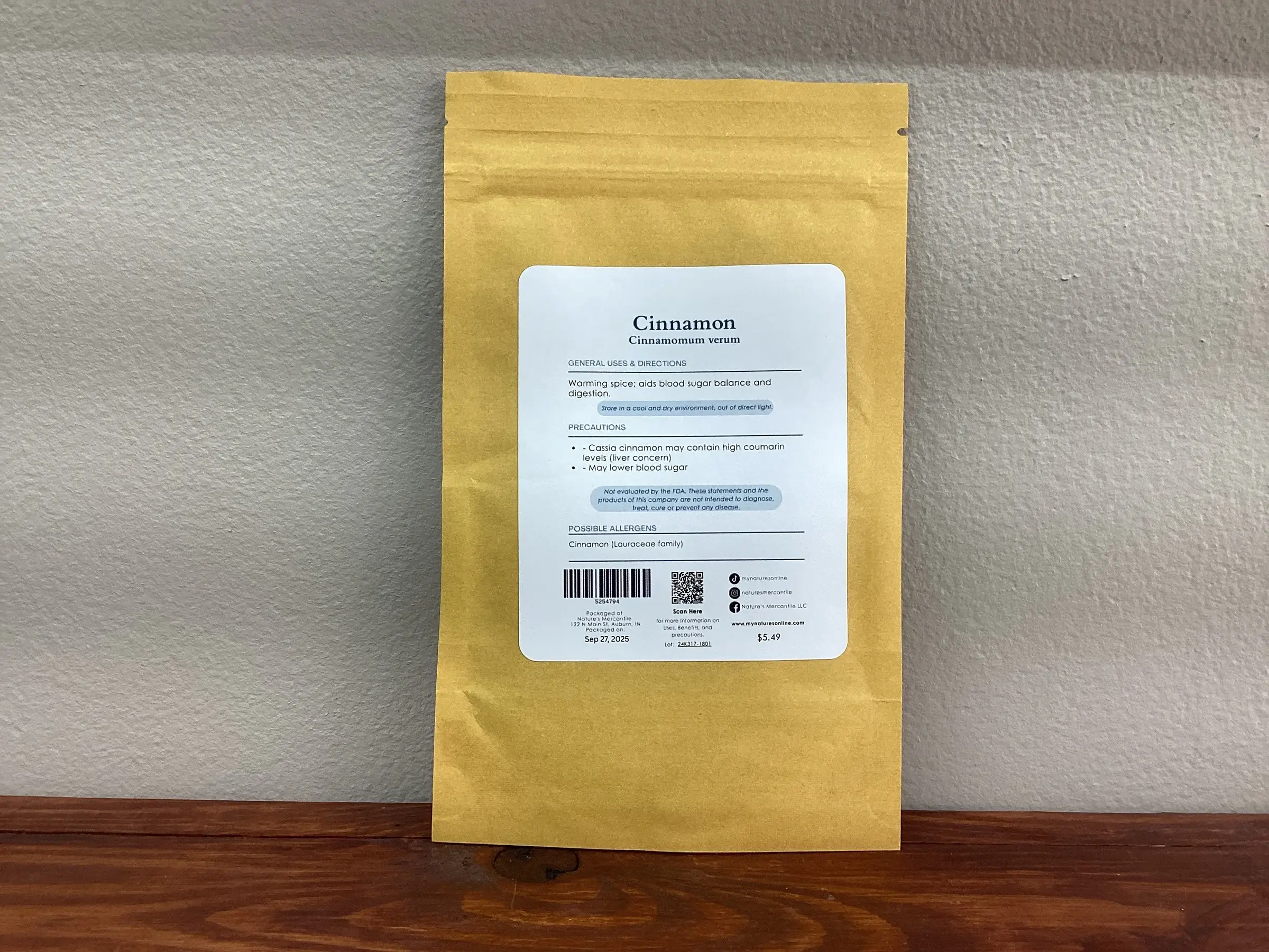 Nature's Mercantile - Wholesale Herbs - Cinnamon Chips2