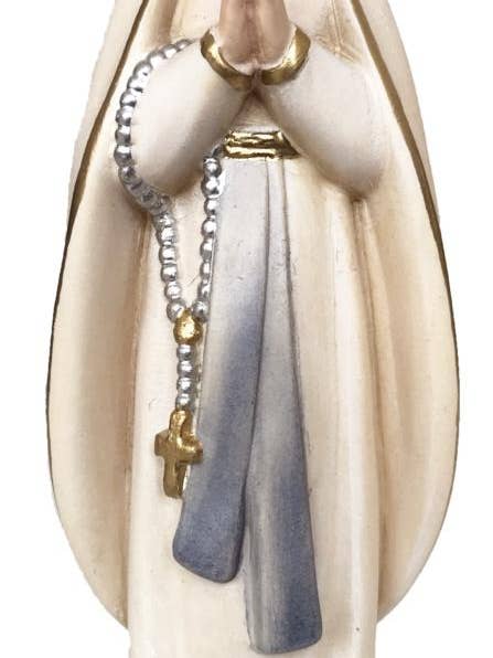 Our Lady of Lourdes wooden Mary Statue 14751 for wholesale by Dolfi