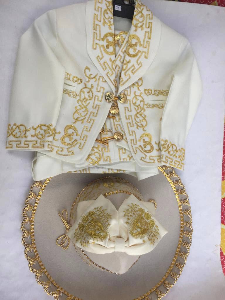 Cielito Lindo - Wholesale Kostuum - Kinderen - Mexicaans Charro Virgen-pak 8-delige set van Virgen De Guadalupe1