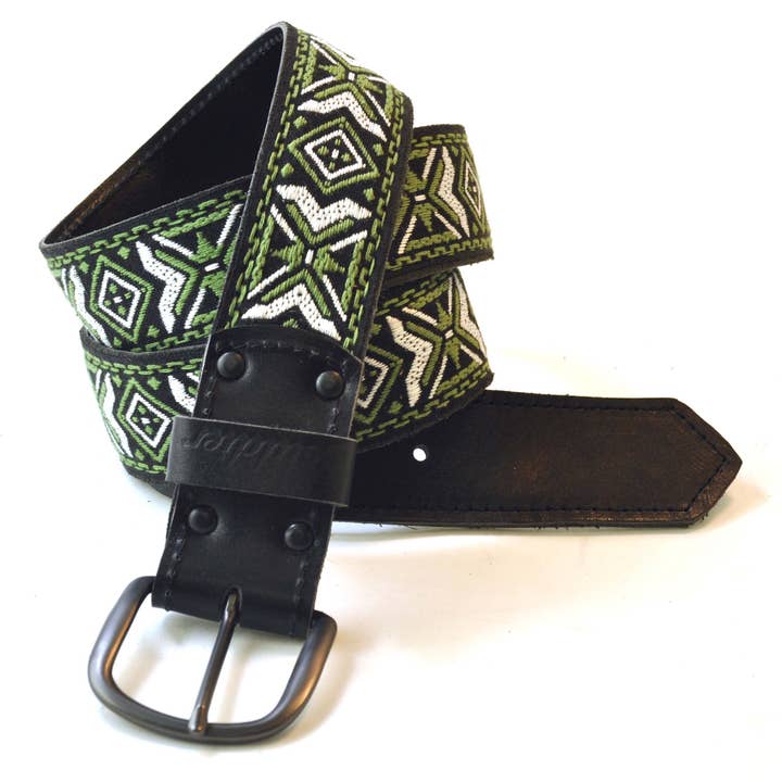 Moche Olive 1.5" läderbälte - Unisex för wholesale av Souldier