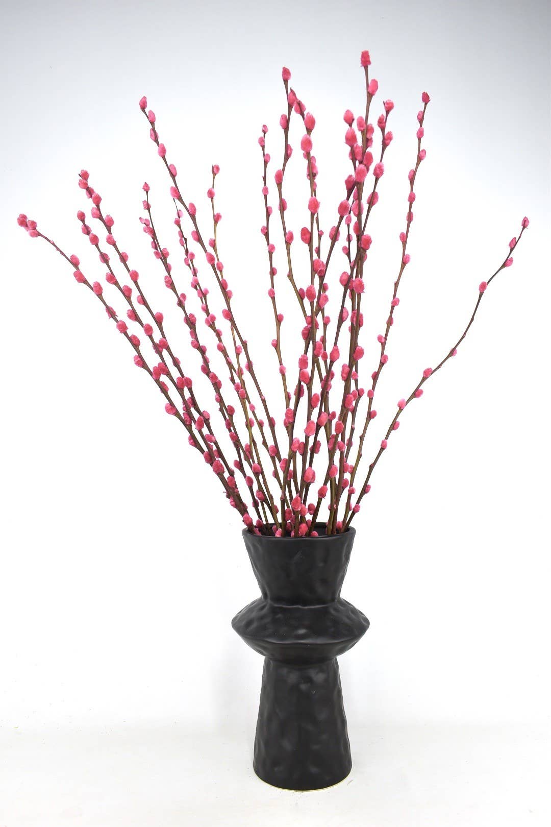 Dutch Flower Studio - Wholesale Artificial Flowers - Salix Willow Catkins Pink - 70 cm1