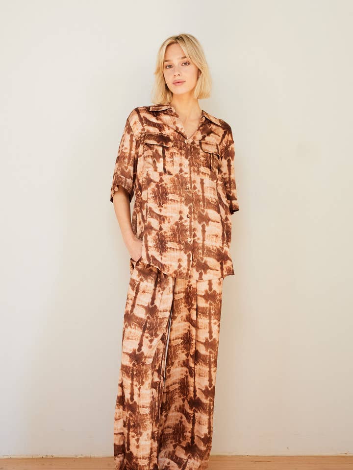 WILSON BROEK TIE DYE voor wholesale door RALF STUDIOS