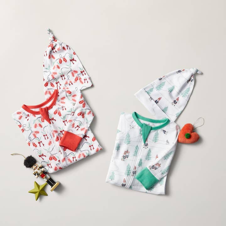 green white Gnomes Zip Romper for wholesale on Faire3