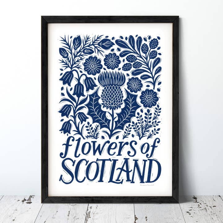 Alexandra Snowdon – wholesale Art print – Flowers of Scotland Print