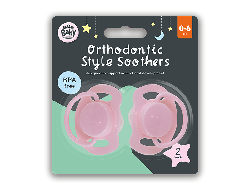 LMT-UK - Wholesale Fopspeen - Baby - Fopspenen voor baby's in orthodontische stijl - Babydummy - 2 stuks3