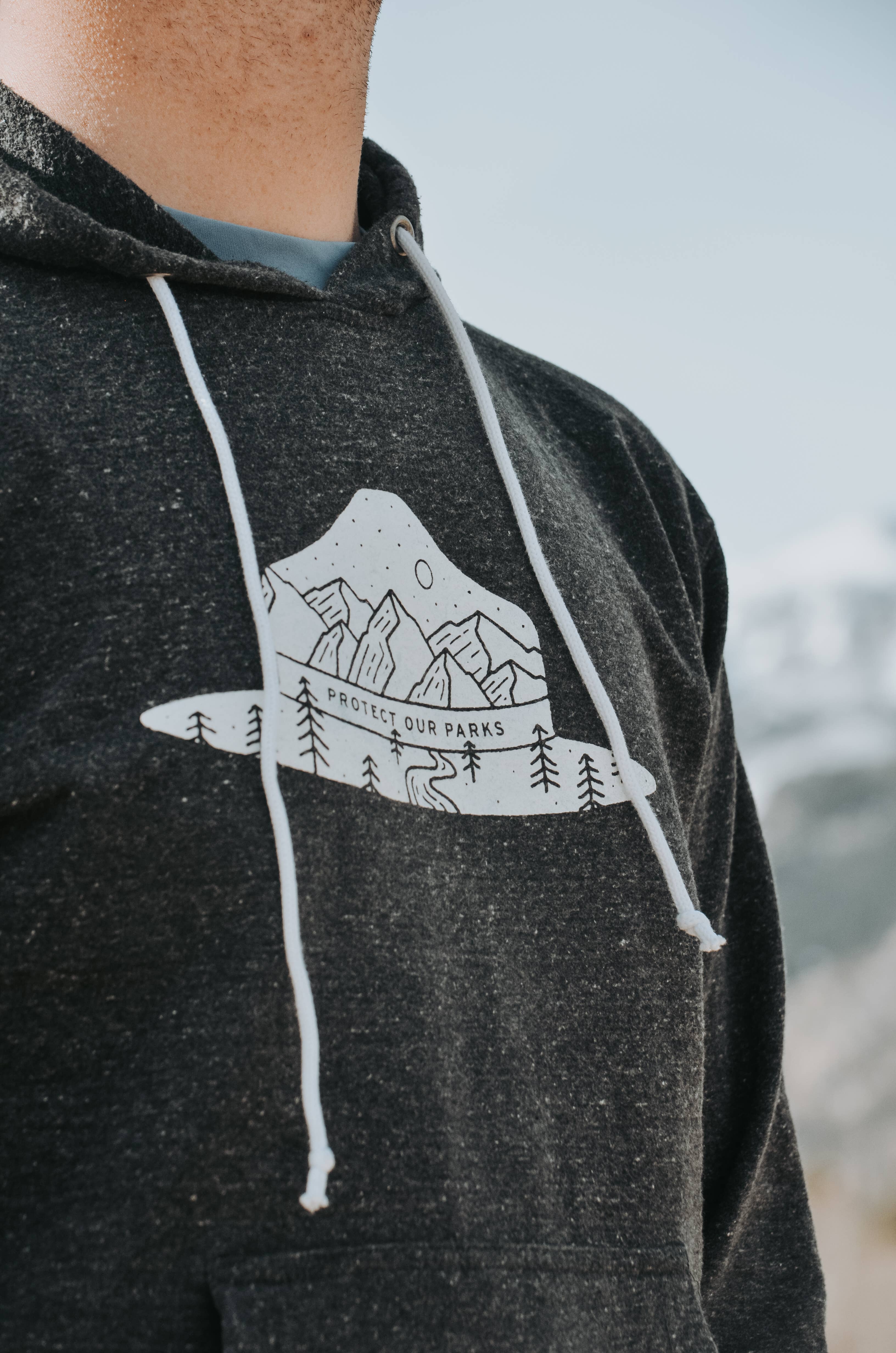 The XPLR More Collective - Wholesale Hoodie - Unisex - Protect Our Parks Unisex Hoodie | Charcoal Gray3