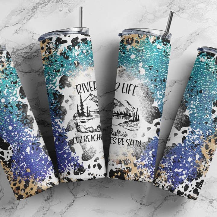River Life | Tumbler for wholesale by Designs by Robyn