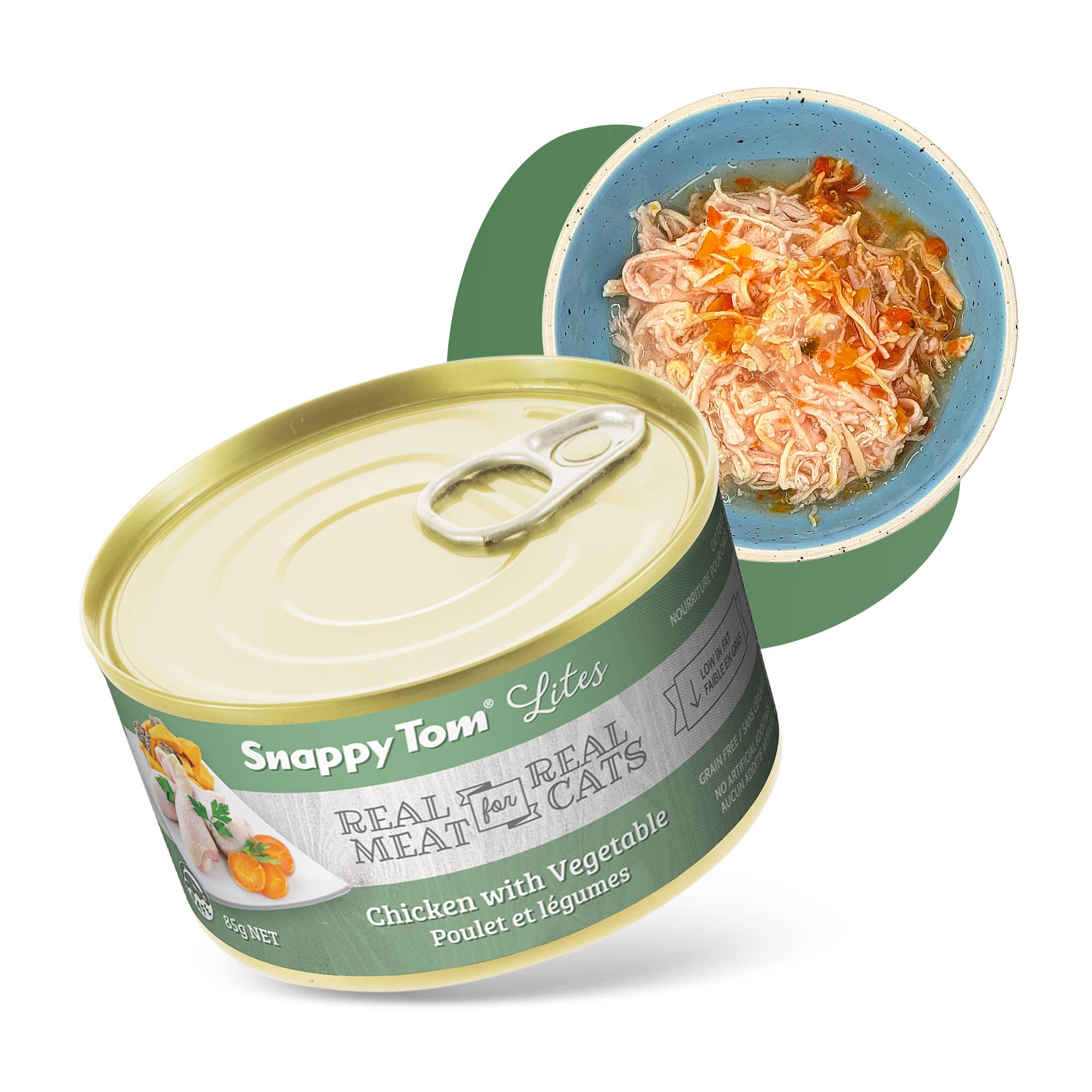 Snappy Tom Pet Supply - Wholesale Pet Food - Cat - Snappy Tom Lites® 3oz - Chicken with Vegetables4