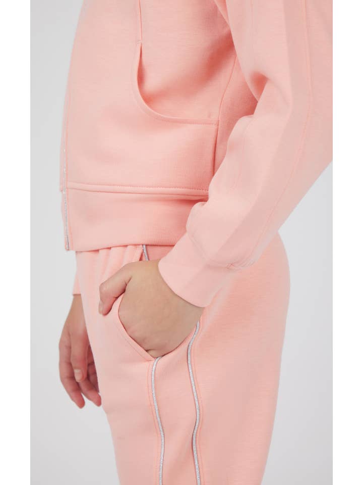 90 Degree by Reflex & Yogalicious – Großhandel Sportbekleidungsset – Kinder – Mädchen Scuba-Set mit Jacke und Jogginghose mit Reißverschluss.5