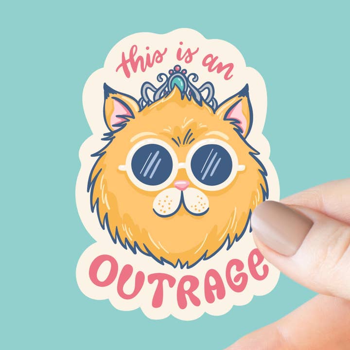 Det här är ett Outrage! Princess Donut-klistermärke. för wholesale av Chapter & Craft Studio