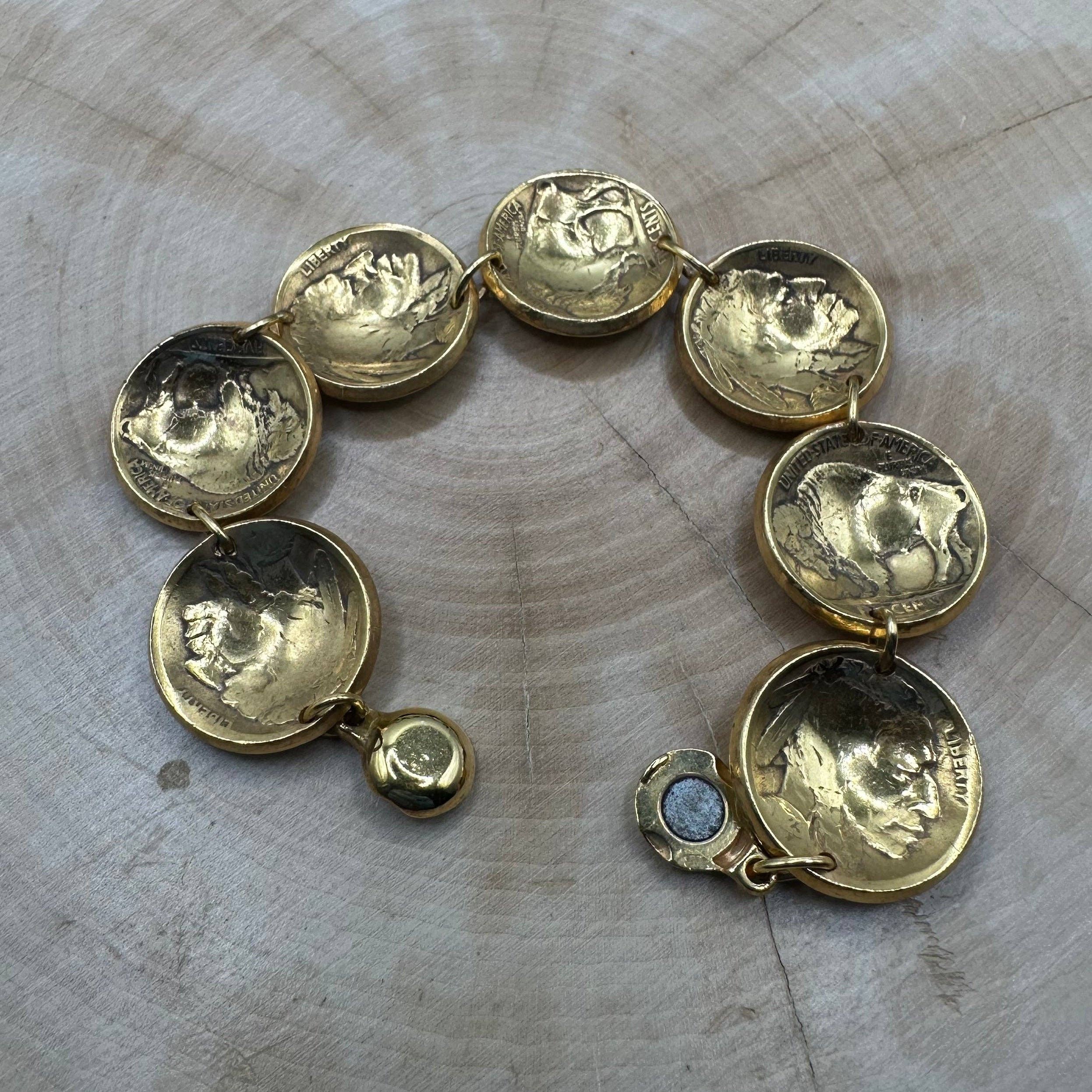 Mountainstruck Coin Rings and Jewelry - Wholesale Charm/Dangle Bracelet - U.S. Buffalo Nickel Domed Coin Bracelet9