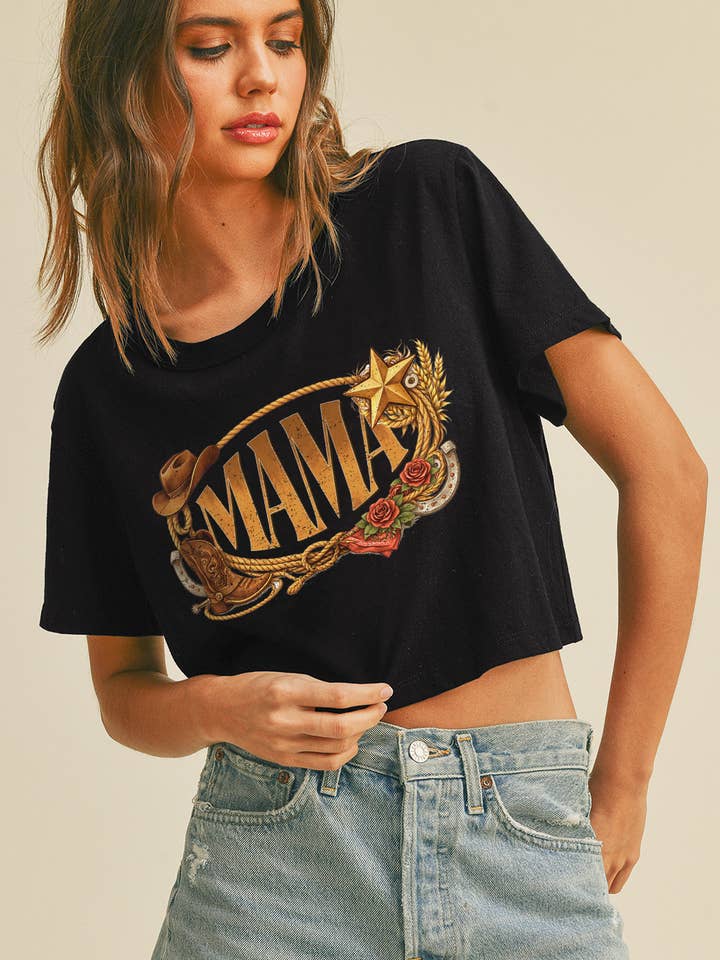 Camiseta Corta Cuadrada Lavada de Prenda Premium Mama para venta al por mayor de Honestee