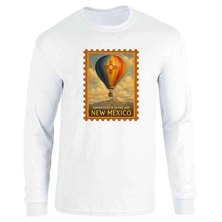 New Mexico Adventures In The Air Hot Air Balloon Long Sleeve for wholesale by Pop Threads