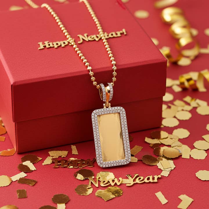 King of Bling's King Of Bling's Yellow 925 sterling Silver Fancy Pendant 1.32ct Cubic Zirconia for wholesale by KING OF BLINGS