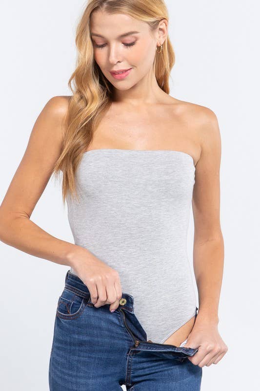 Active Basic | Active USA - Wholesale Bodysuit - Women's - Tube Cotton Spandex Jersey Bodysuit14