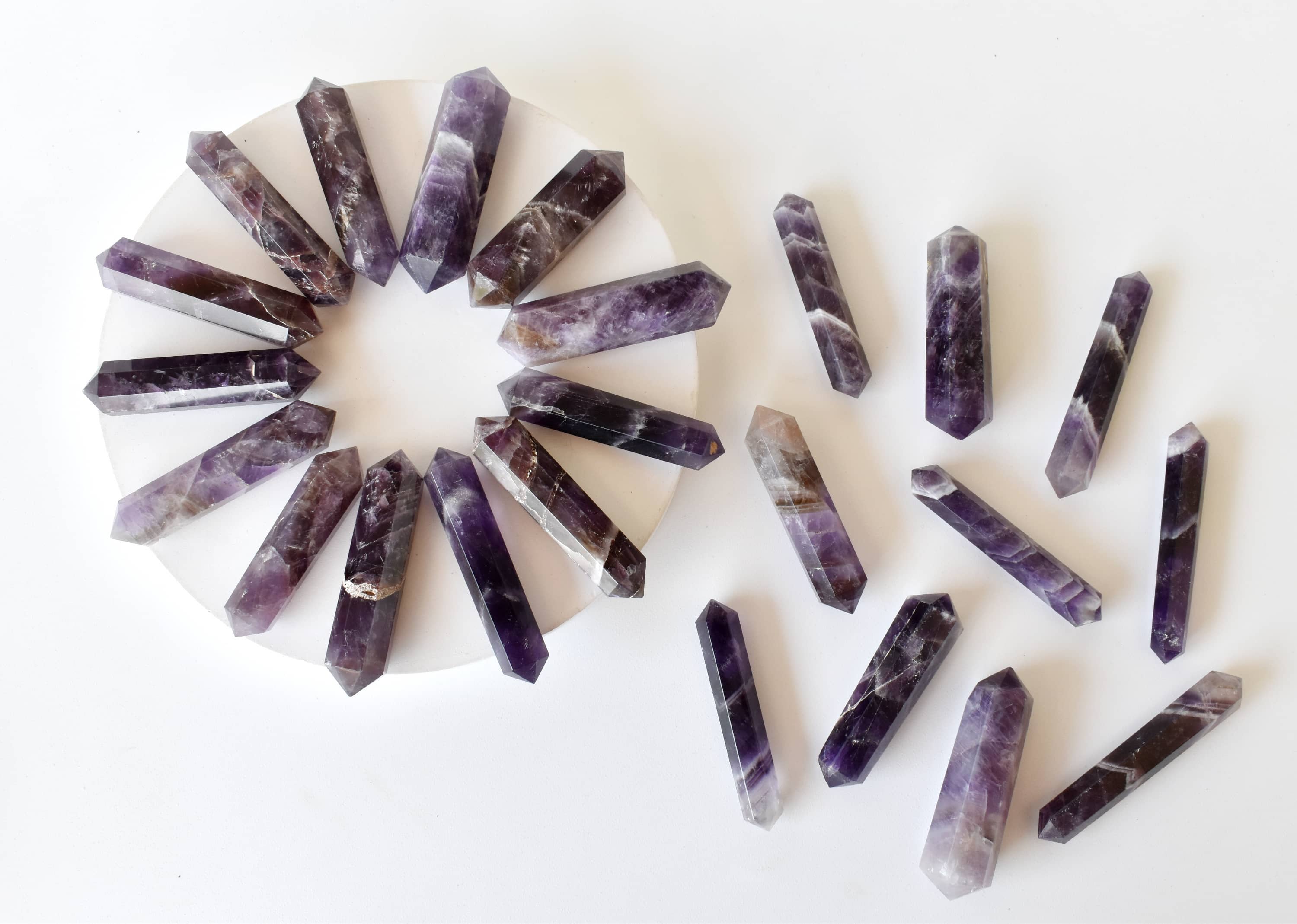 Soothing Crystals - Wholesale Spiritual Stone/Crystal - Crystal Points | Amethyst | Double Point Crystal Pencils4
