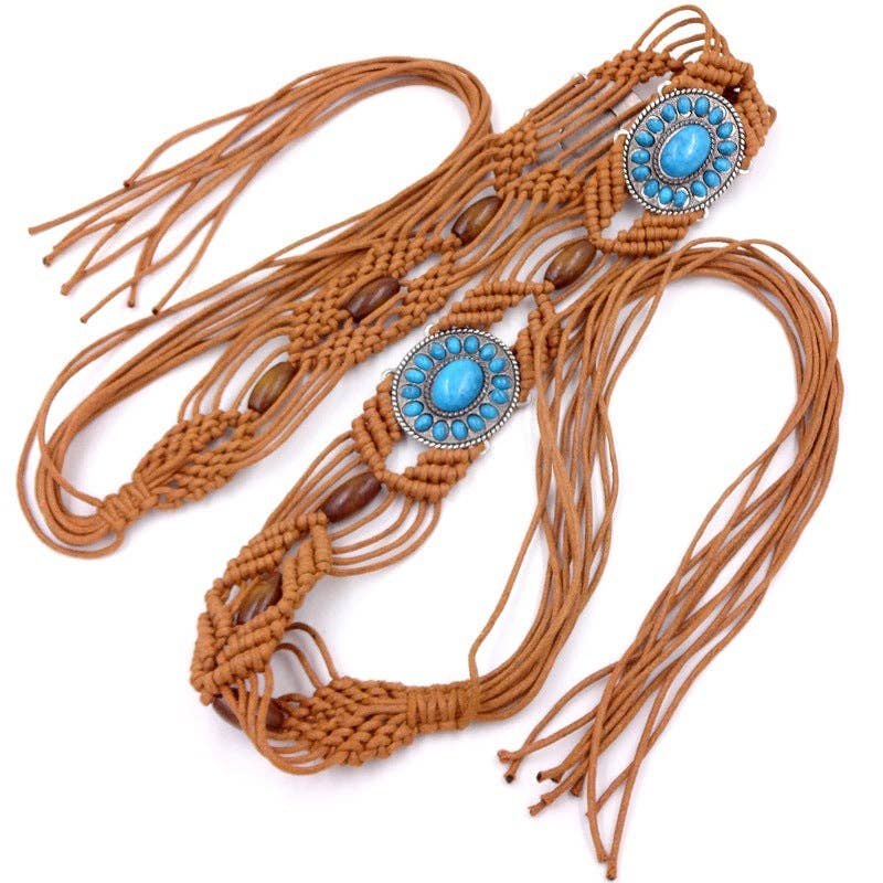 Funkyrel® Atzbranding Limited - Wholesale Belt - Women's - Ethnic Woven Bead Chain Belt1