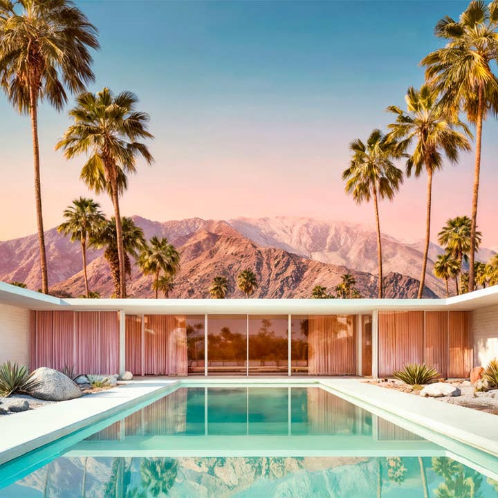 Tirage Fine Art - "Sunset Geometry" - C. Malsert pour la vente par Atelier Contemporain