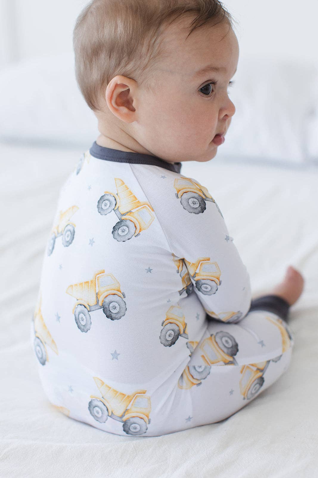 Blush Lotus - Wholesale Jumpsuit - Baby - Dump Trucks - Zippy1