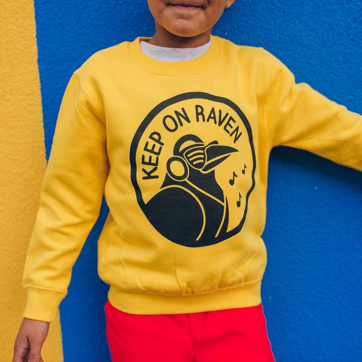 Keep On Raven Kids Sweatshirt for wholesale by hello DODO