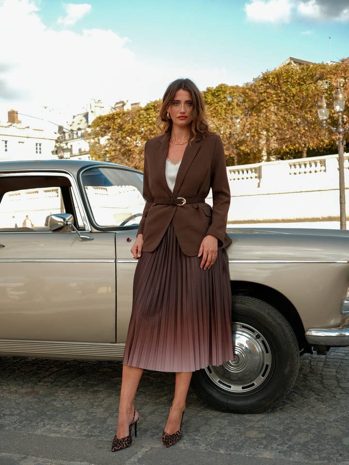 LULUMARY - Wholesale Suit Jacket - Women's - Double-breasted jacket V3457