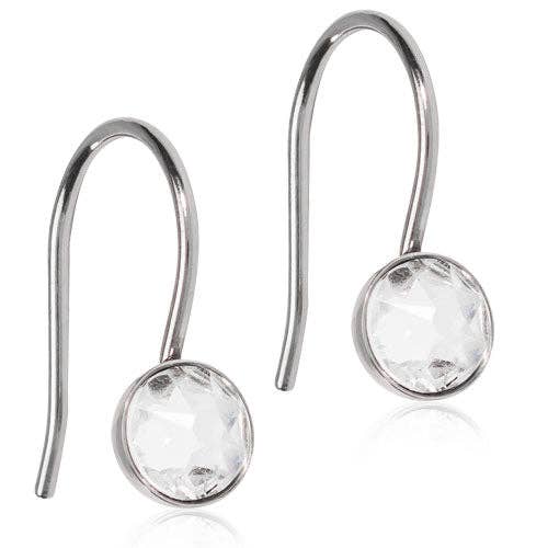 Pendant Bezel (5-8mm) Titanium Earrings for wholesale by Blomdahl (Australia)
