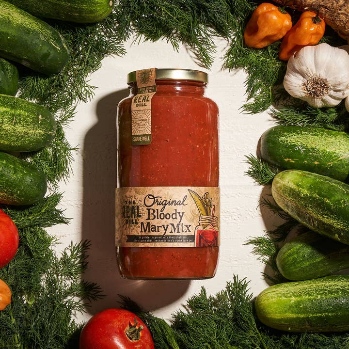 The Real Dill - Wholesale Cocktail Mix/Syrup - Original Bloody Mary Mix, 32 oz