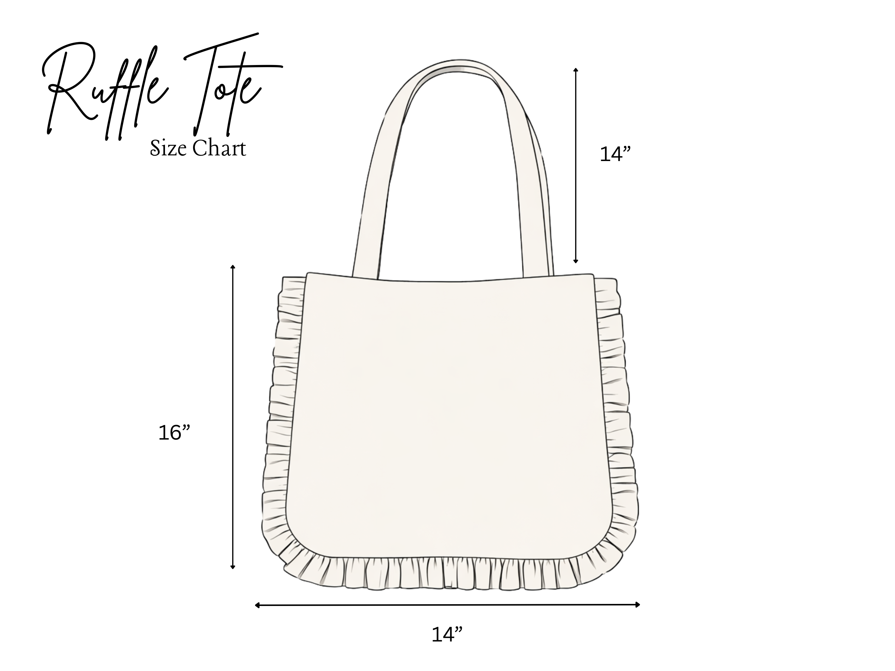 House of Kraft - Wholesale Tote Bag - Women's - Canvas Ruffle Tote | Canvas Colored Tote Bag | Unbranded 46