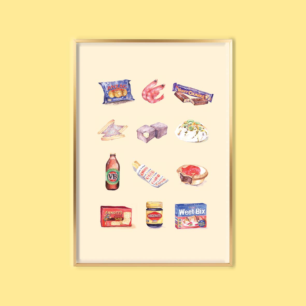 Amy Blue Illustration - Wholesale Art print - Great Australian Bite