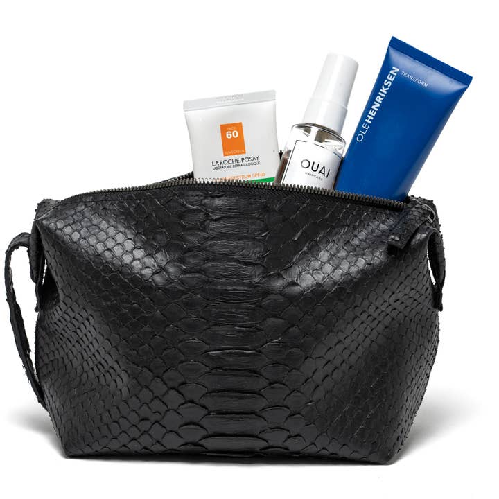 Faux Python Toiletry Case for wholesale by Rivers Eight