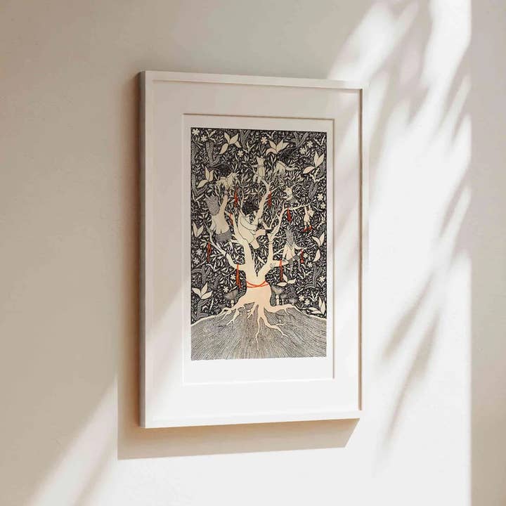 Katia Hinic Studio - Wholesale Art Print - 'Tree House' Art Print1