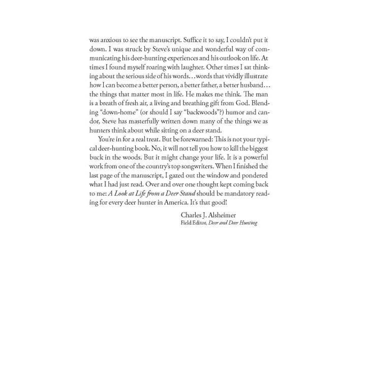 Harvest House Publishers Gift & Specialty Books - Wholesale Nature & Outdoors - A Look at Life from a Deer Stand (Milano Softone)6