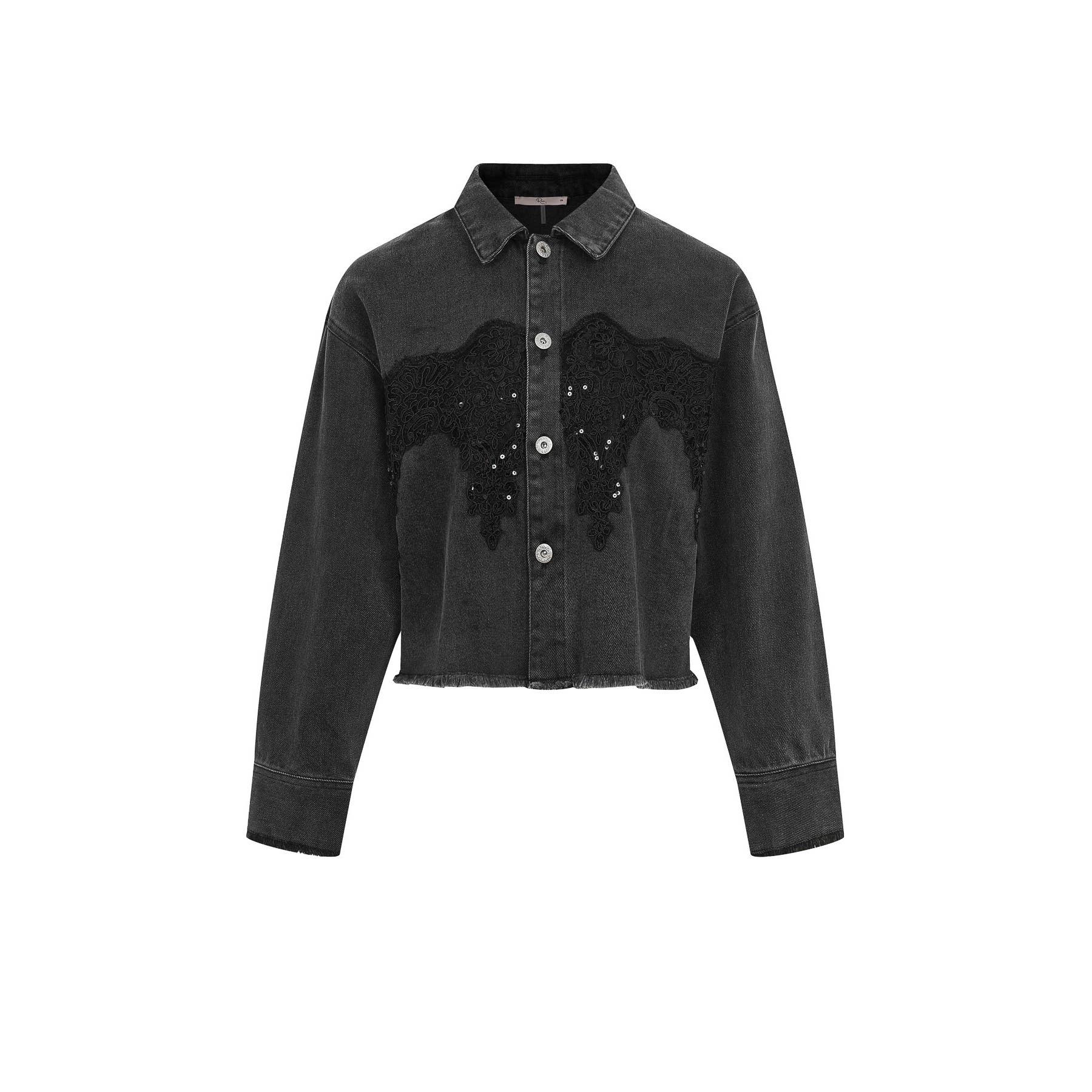 omgstyles - Wholesale Denim Jacket - Women's - Sequin Kissed Denim Jacket7