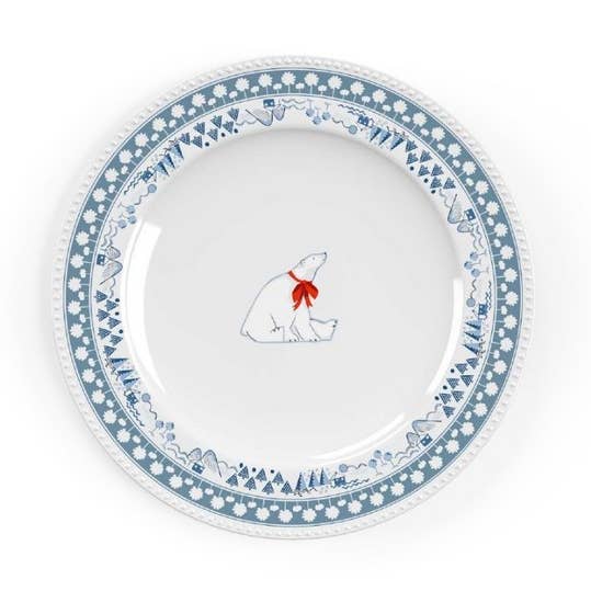 Assiette Plate Ours Polaire De Noël – Cath Kidston pour la vente par Cath Kidston - France