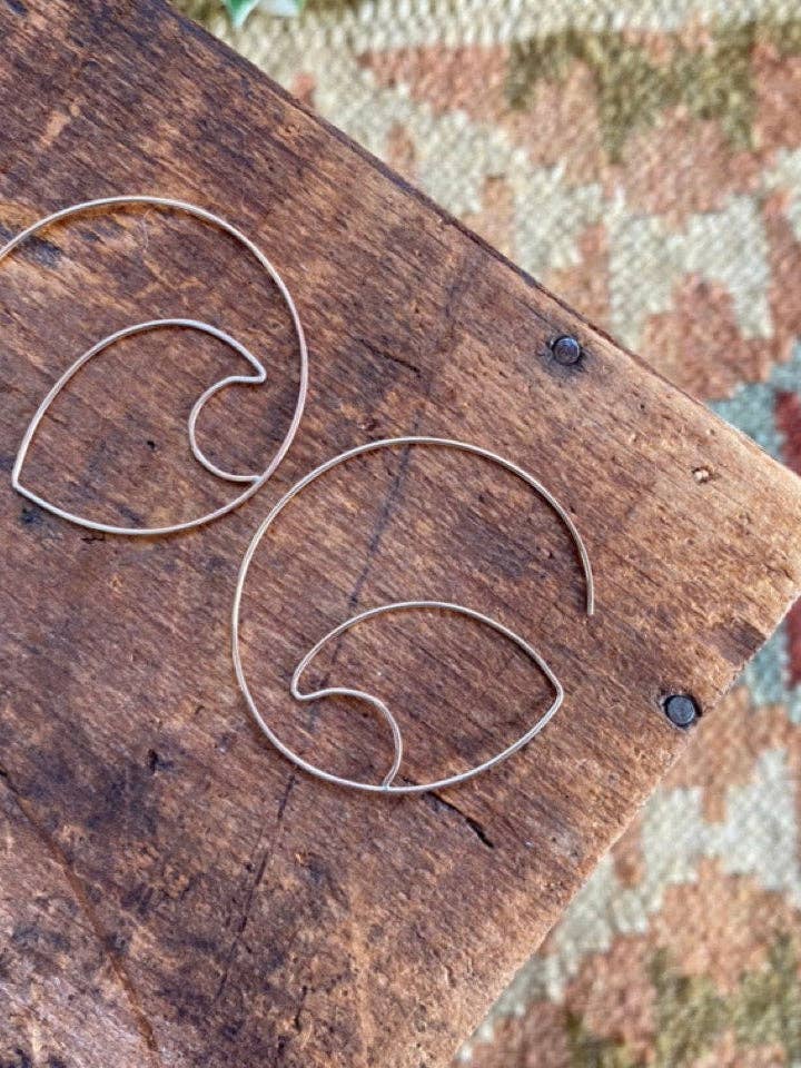 Marbella Wave Hoop Earrings for wholesale by Where Watermelons Grow
