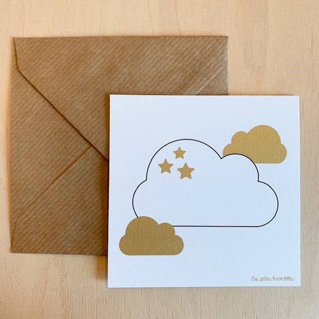 Tarjeta y sobre - Starry Cloud para venta al por mayor de Les Petites Hirondelles