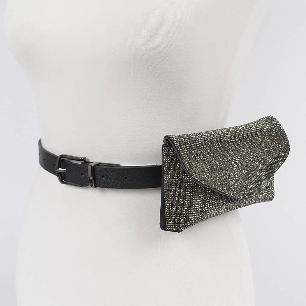 3AM BY H&D ACCESSORIES - Vente Sac ceinture – femme - Pack de fanny clouté en strass6