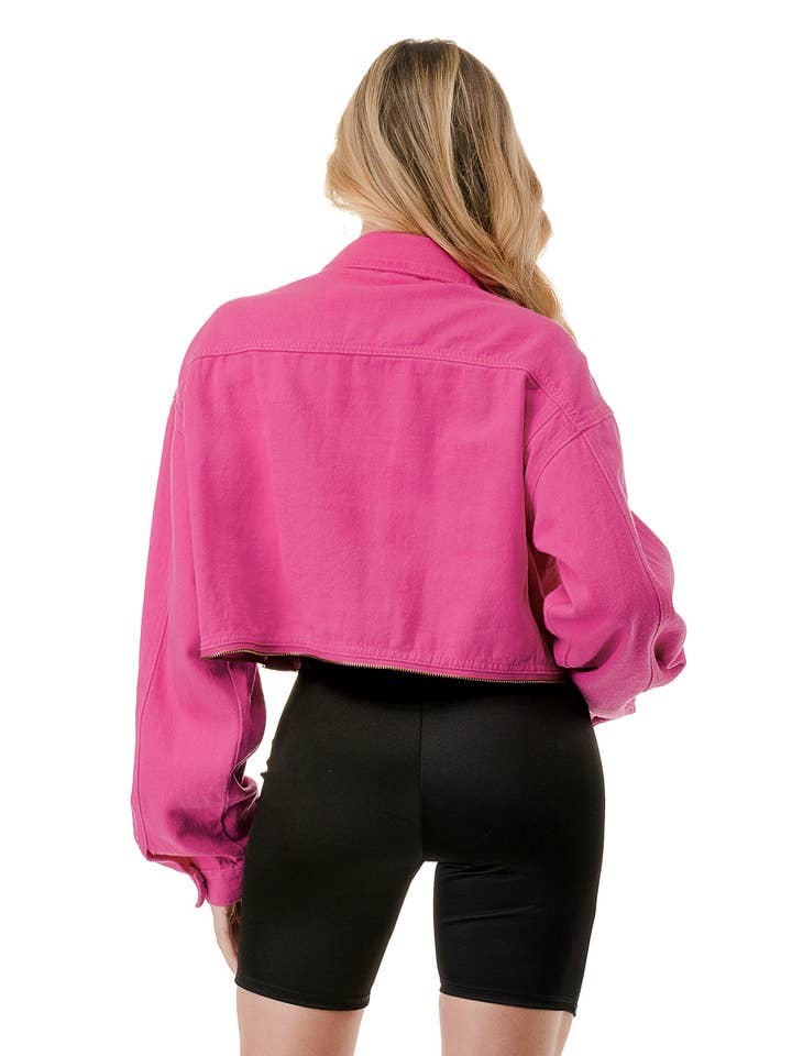 SALT - Wholesale Denim Jacket - Women's - (NJ7193) Jeweled Pocket Denim Jacket 7