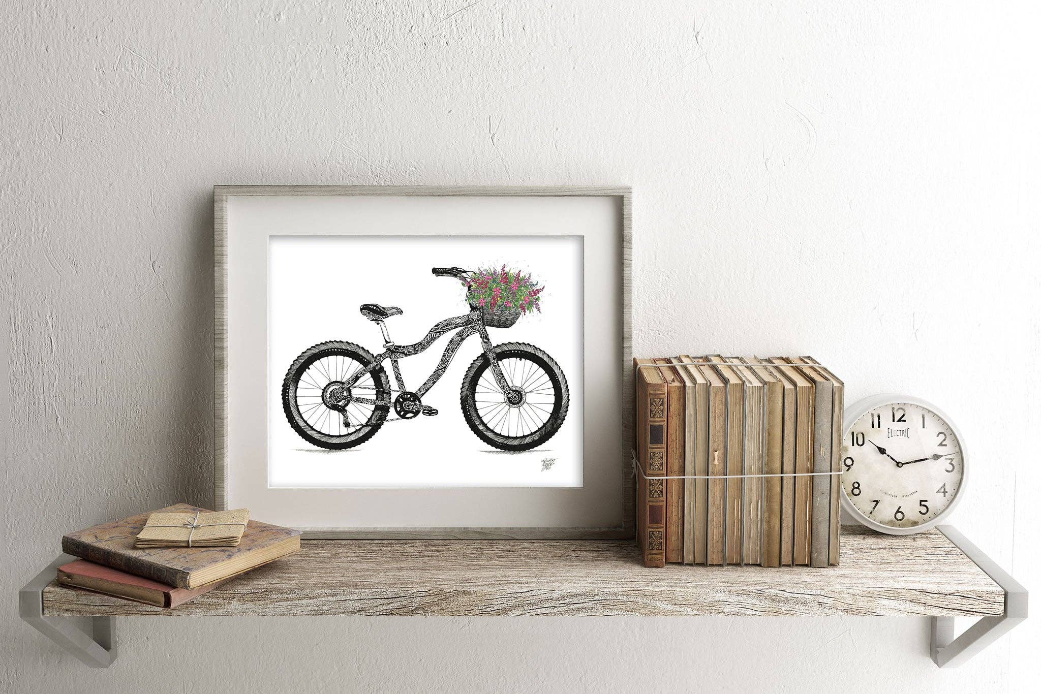 FJ Creations - Wholesale Art Print - Fat Tire Bike - Doodle Series - Fine Art Print4