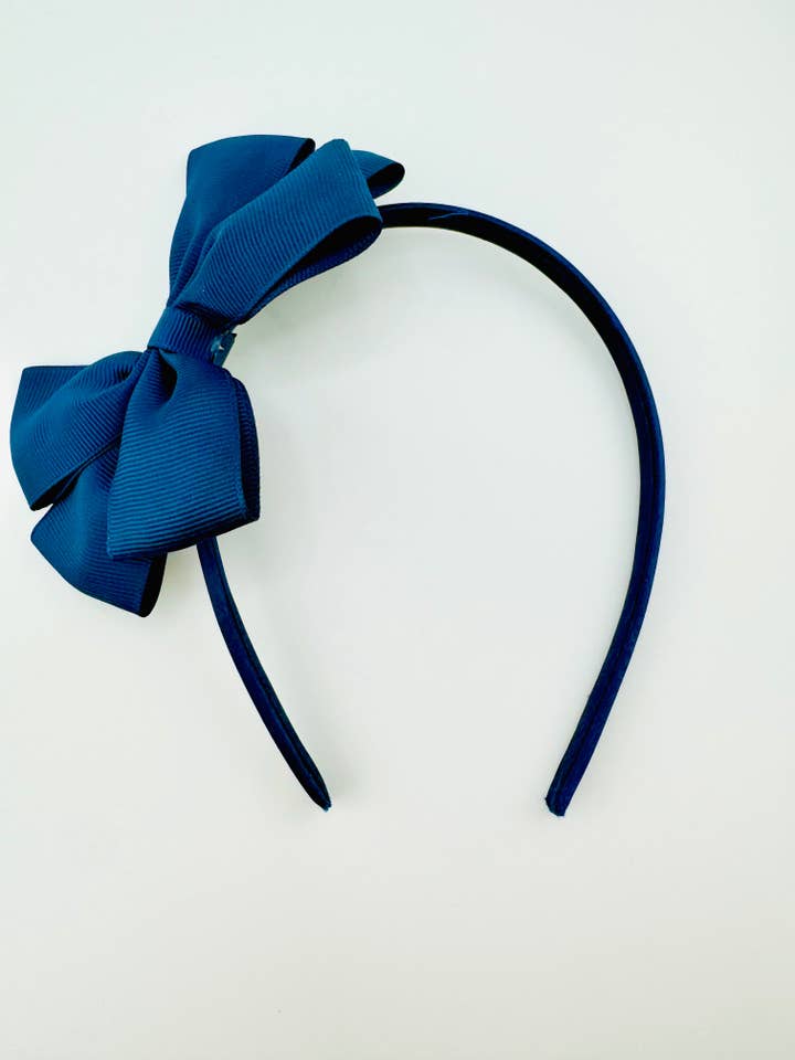 Navy blue headband for wholesale by Bella Blu Designs