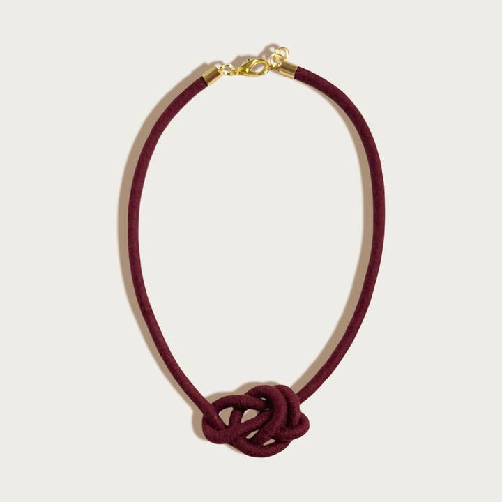 SASHA - Wholesale Woven Necklace - Petit Water Bowline Necklace0