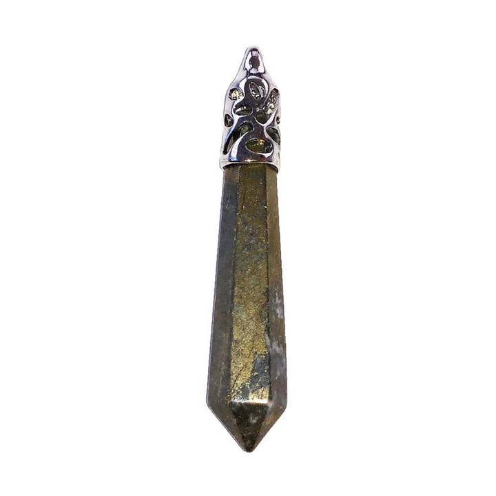 Pyrite Pendant - Long Point for wholesale by France Mineraux