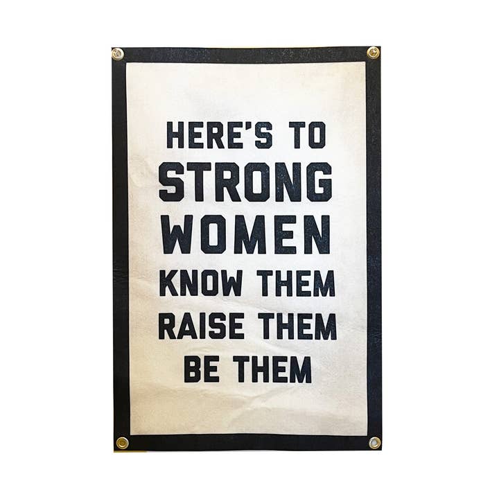 Her er til Strong Women Champion Banner for engroshandel hos Golden Gems