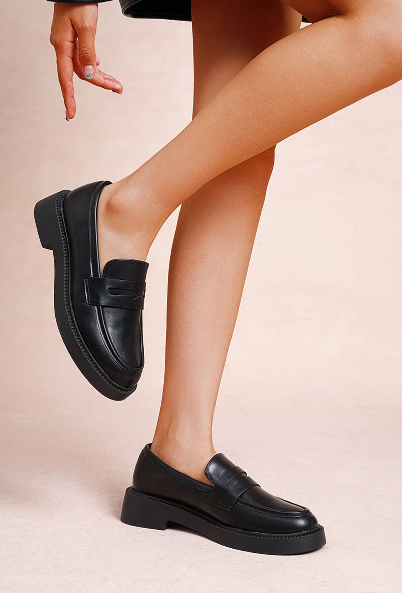 LADY GLORY - Wholesale Loafers - Women's - Sleek platform sole loafers – Minimal & modern look0