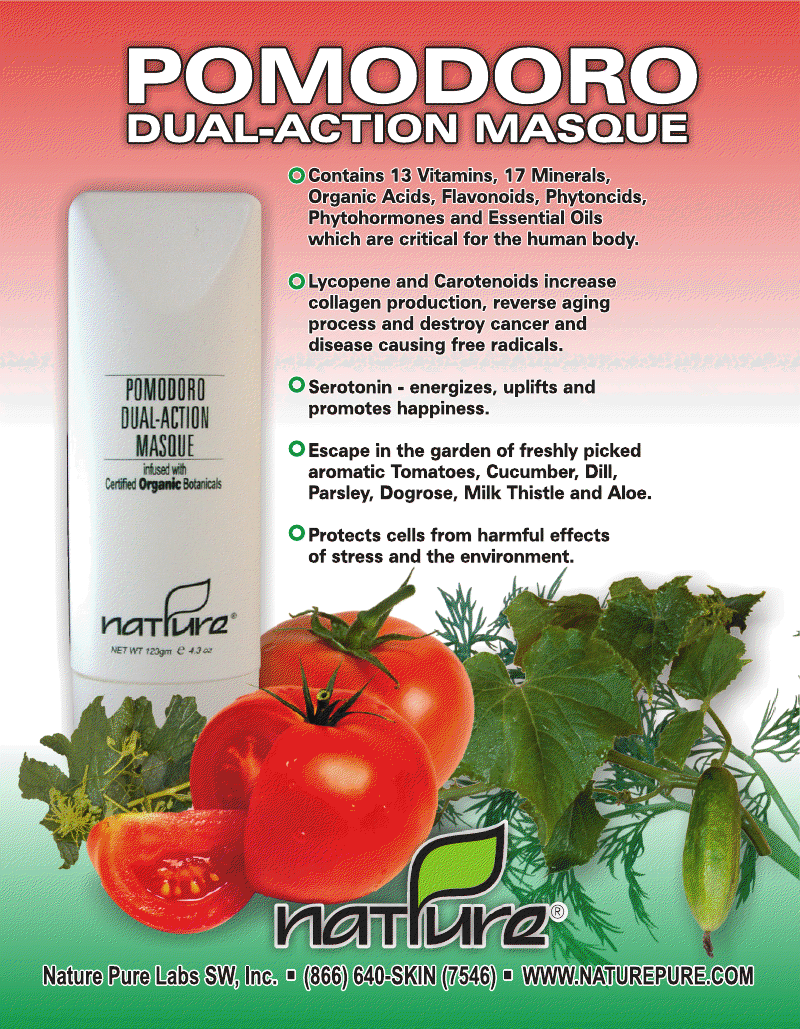 NATPURE Clinical Skin Care - Wholesale Skincare Face Mask - Pomodoro Dual-Action Masque with Certified Organic Botanical4